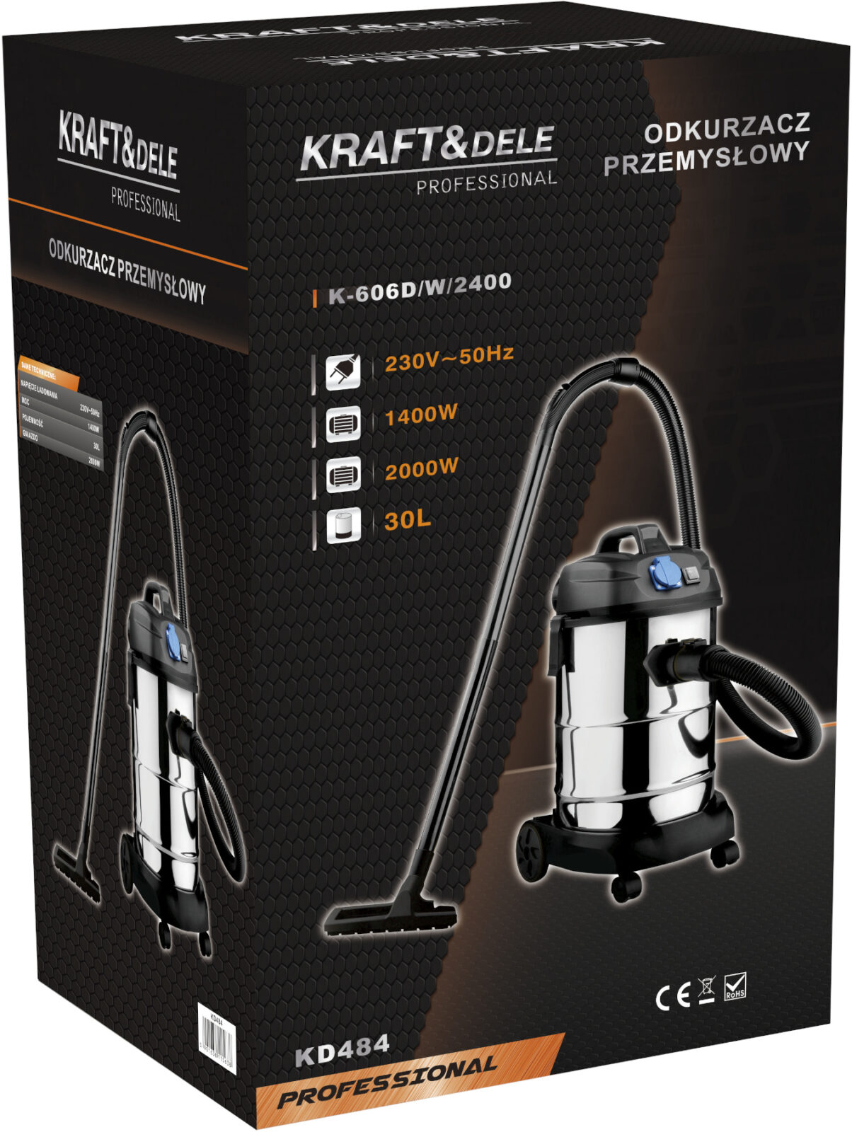 Tööstuslik tolmuimeja 30L 1400W KD484