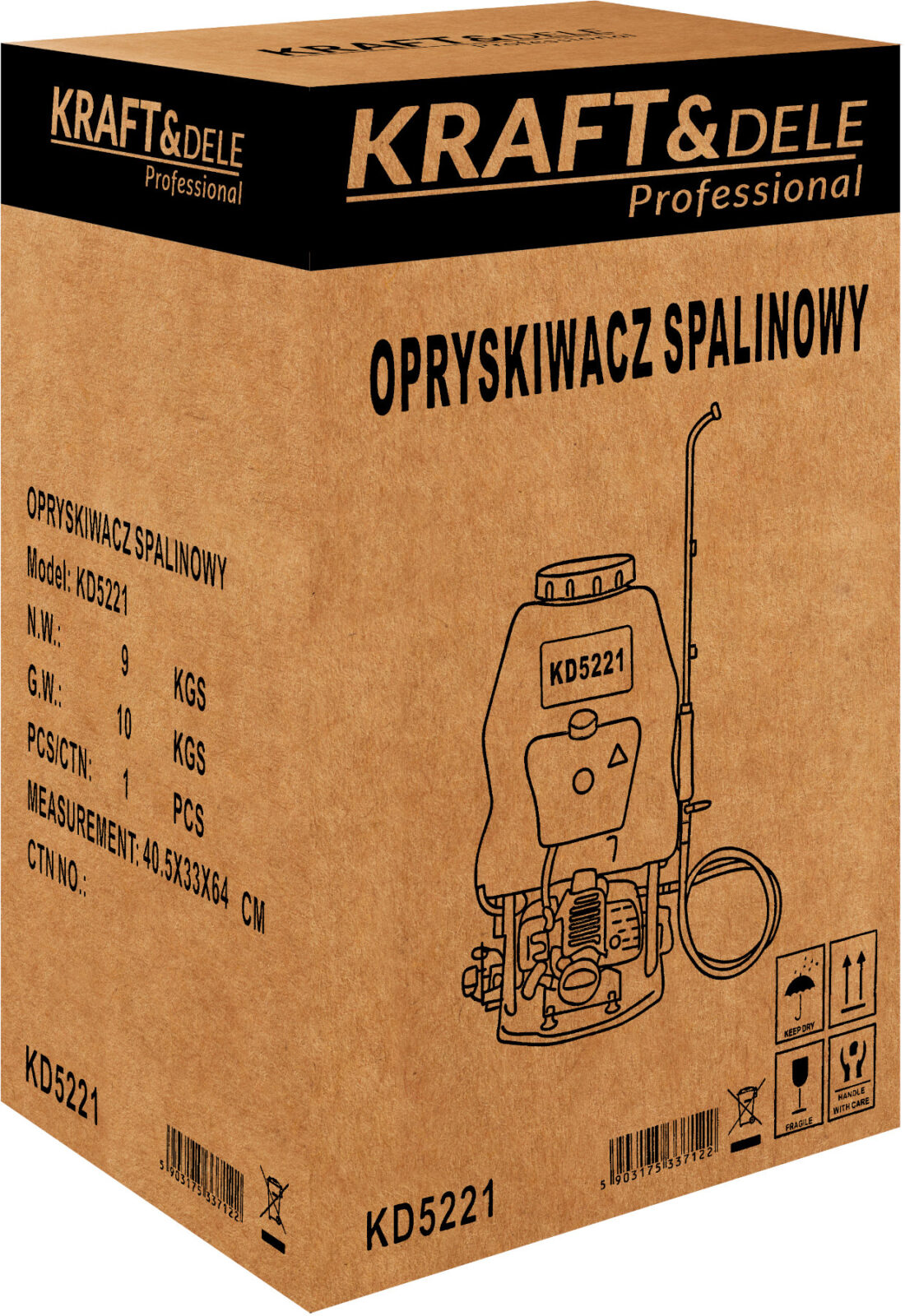 Bensiinimootoriga rõhkpritsija 20L KD5221