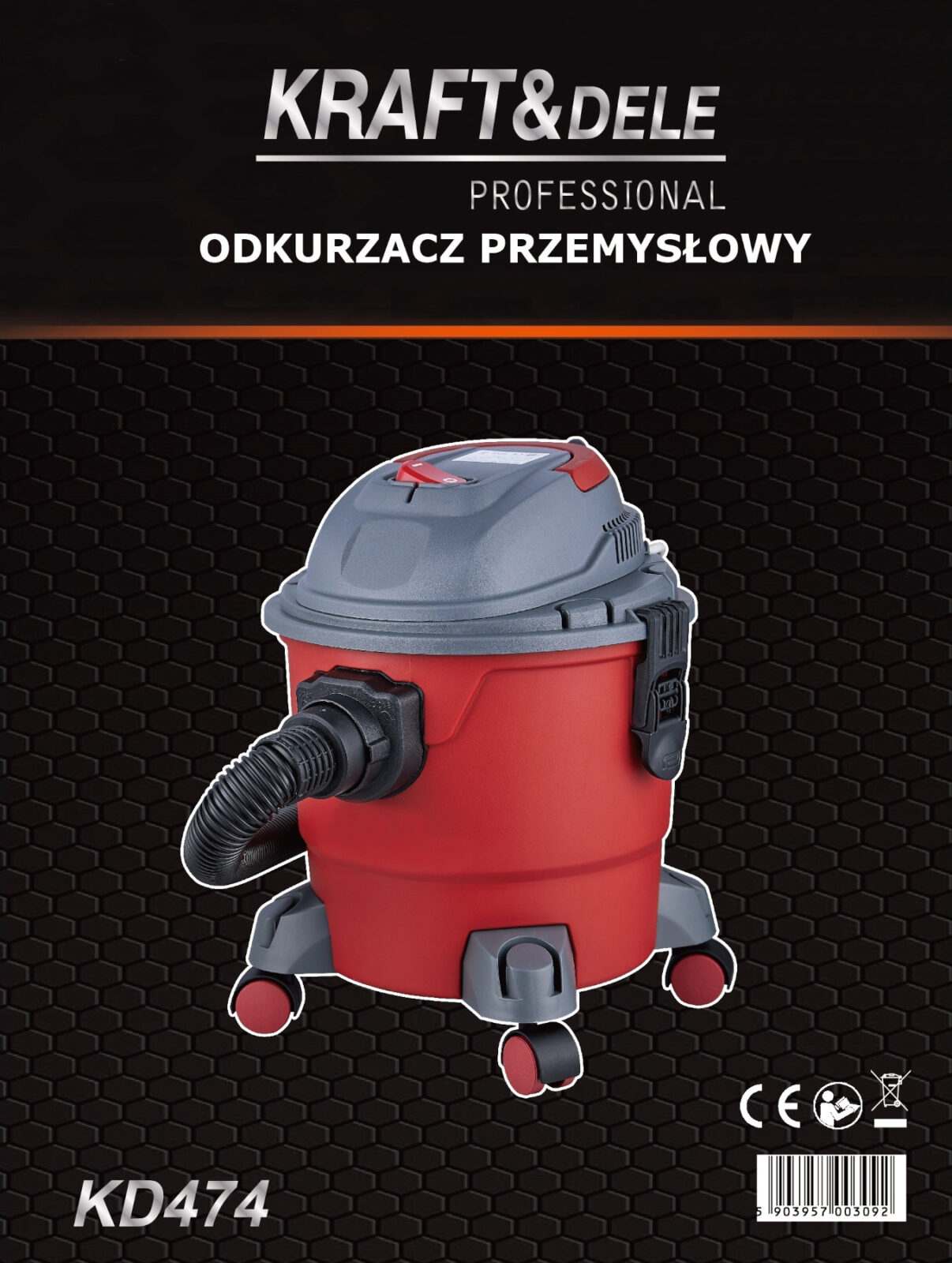 Tööstuslik tolmuimeja 15L 1200W KD474