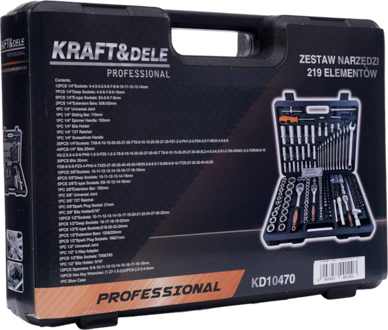 Tööriistakomplekt 219 tk padrunvõtmed KD10470
