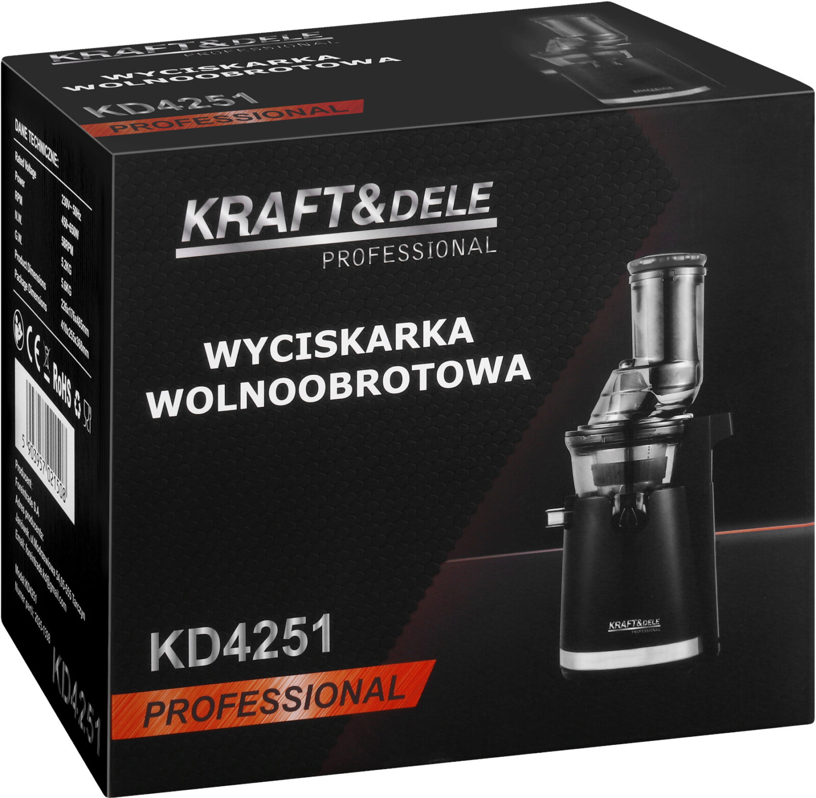 AEGKÄIKMAHLAJUURDEPRESS 650W KD4251