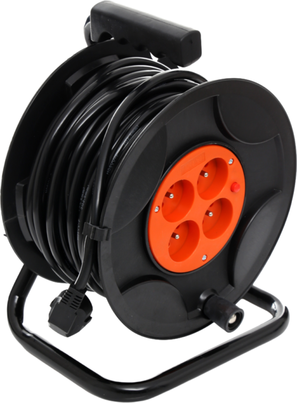 Aiakaablitrummel-pikendusjuhe 25m / 3 x 2,5mm KD4017