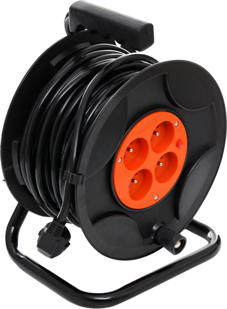 Aiakaablitrummel-pikendusjuhe 25m / 3 x 2,5mm KD4017
