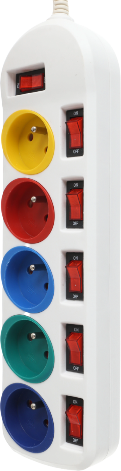 Pikendusjuhe 1,5m 5 pesaga VALGE KD4000