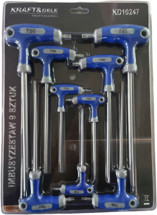 9 TORX-võtme komplekt KD10247