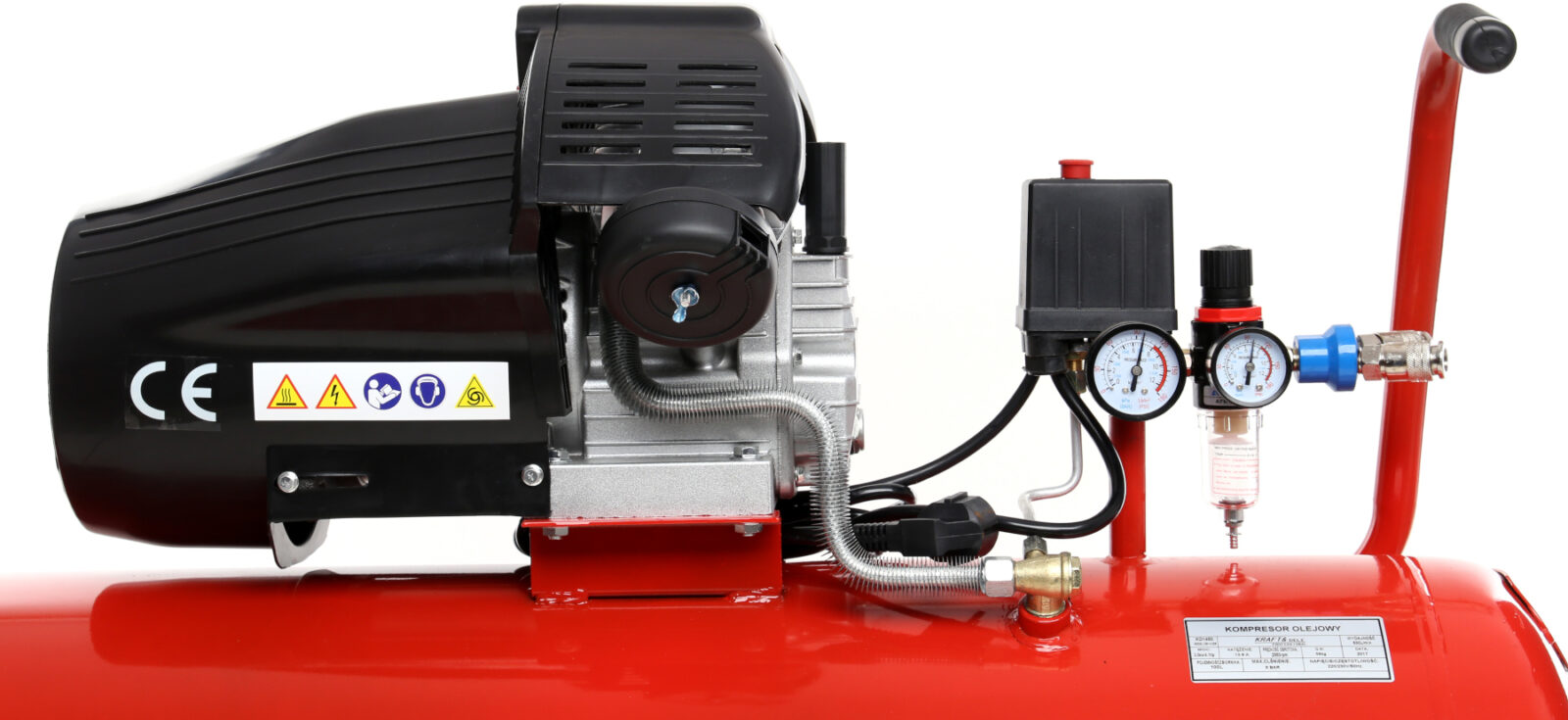 Õlikompressor 100L 2 kolbi KD1480 + separator