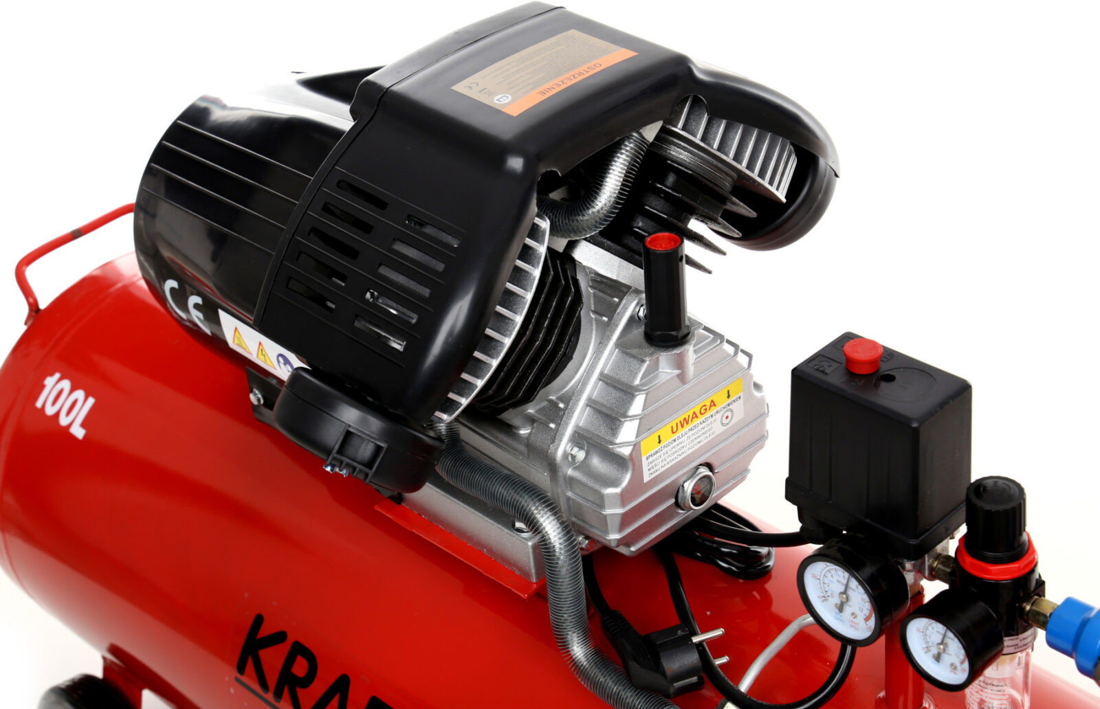 Õlikompressor 100L 2 kolbi KD1480 + separator