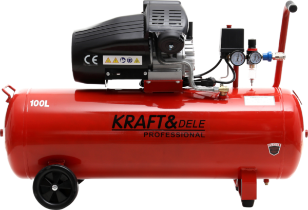 Õlikompressor 100L 2 kolbi KD1480 + separator