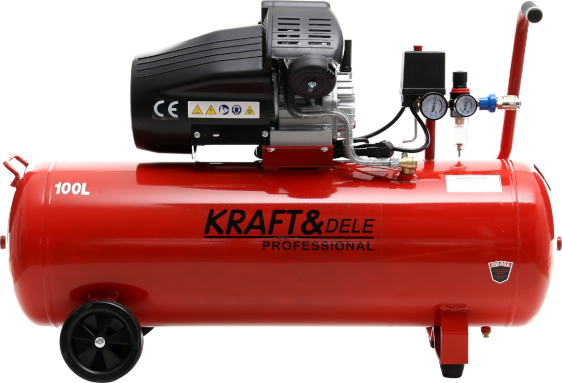 Õlikompressor 100L 2 kolbi KD1480 + separator