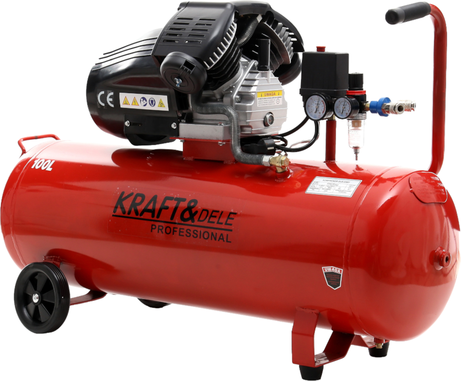 Õlikompressor 100L 2 kolbi KD1480 + separator