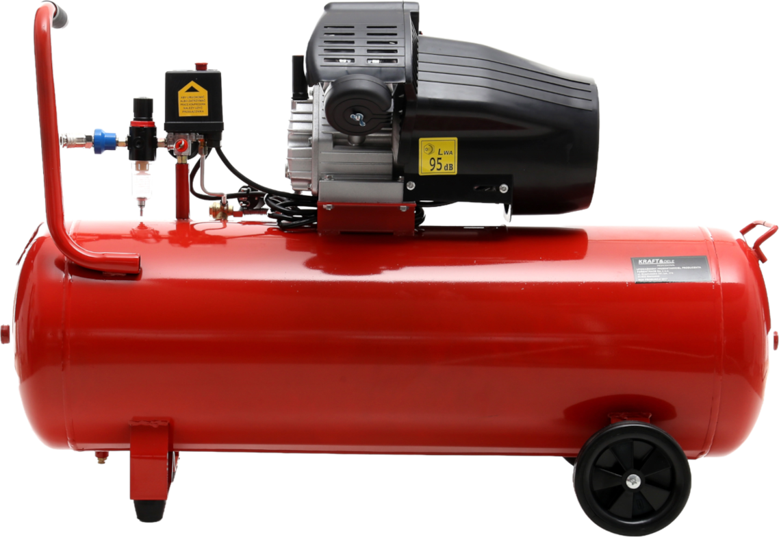 Õlikompressor 100L 2 kolbi KD1480 + separator