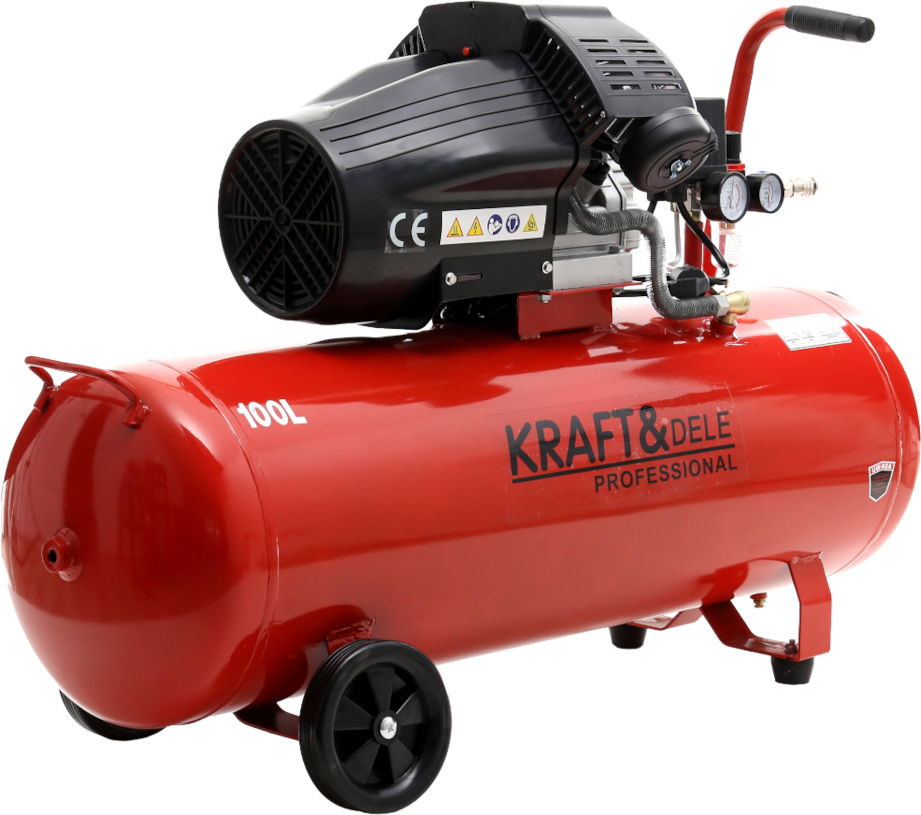 Õlikompressor 100L 2 kolbi KD1480 + separator