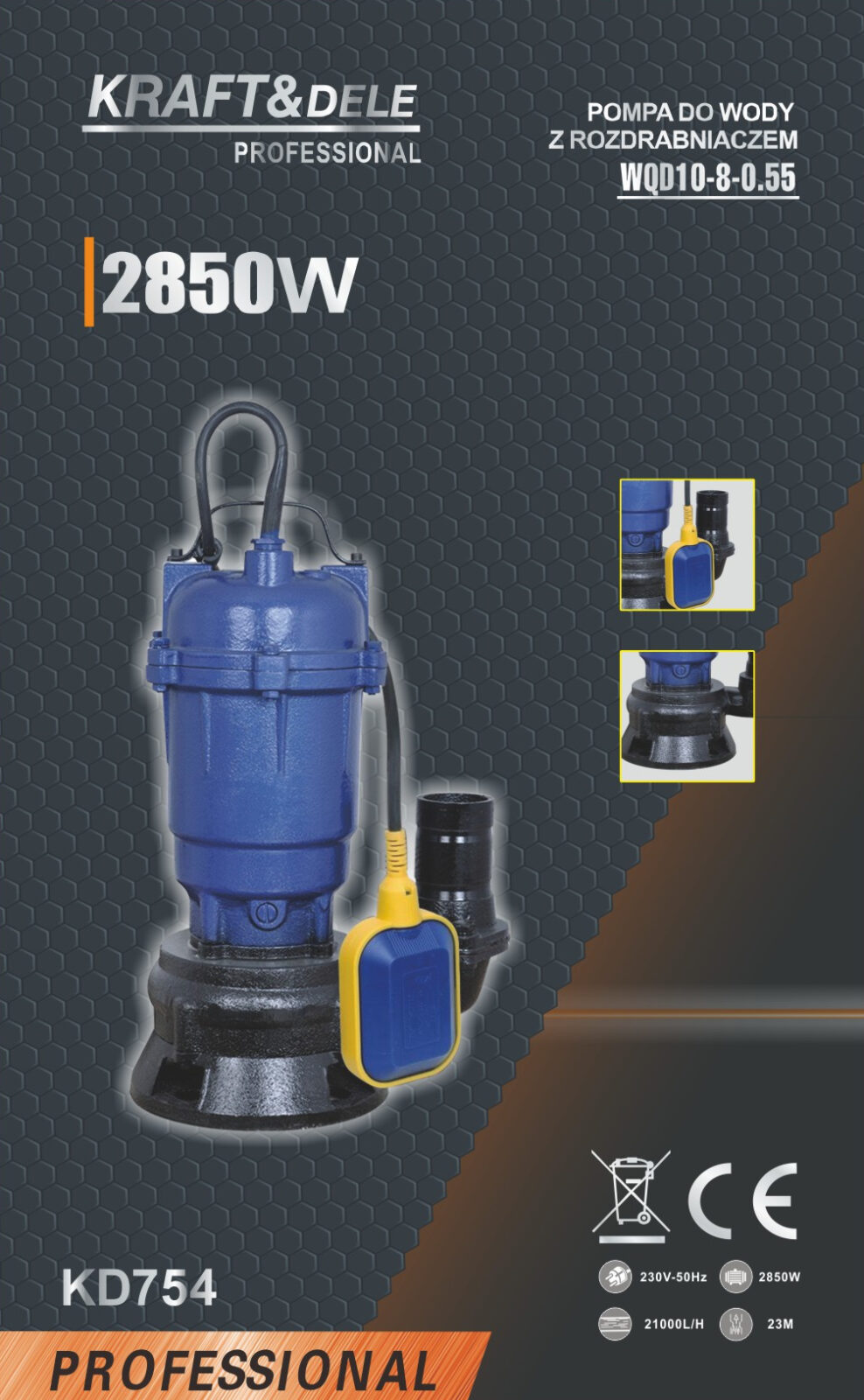 Septipump purustiga 2850 W KD754