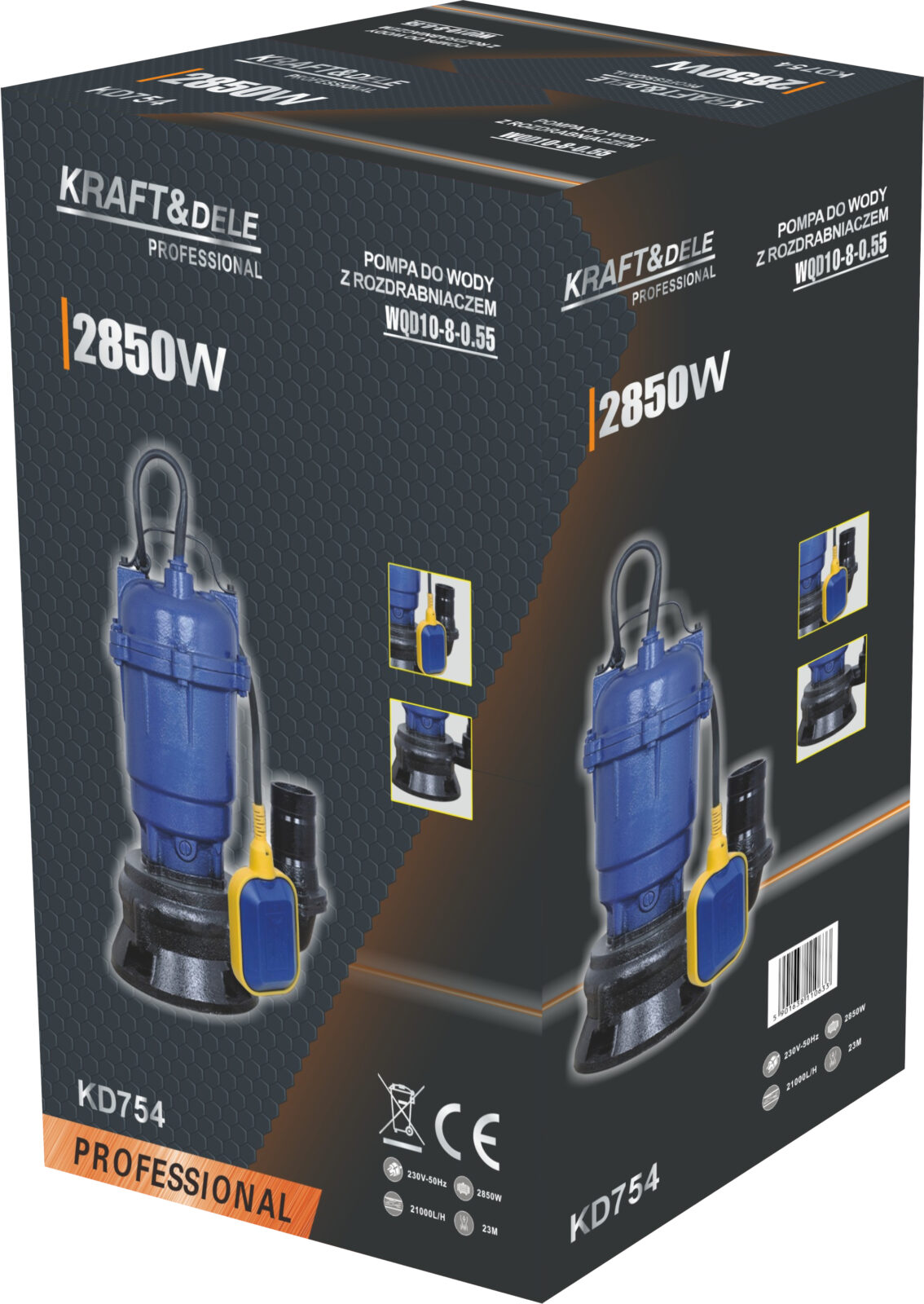 Septipump purustiga 2850 W KD754