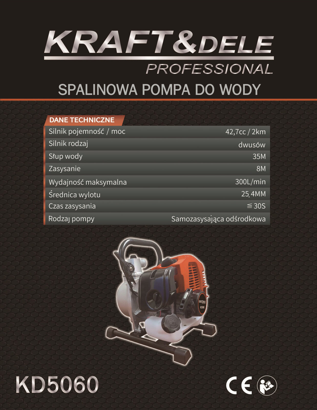 Bensiinimootorpump veele 1″ 2hj KD5060
