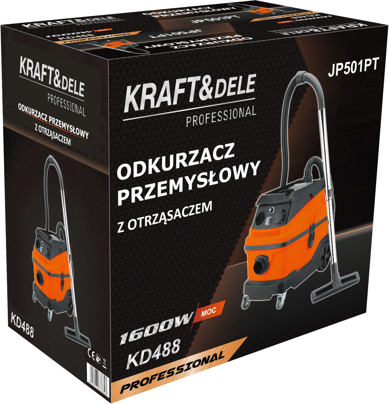 Tööstuslik tolmuimeja filtripuhastajaga 1600W KD488