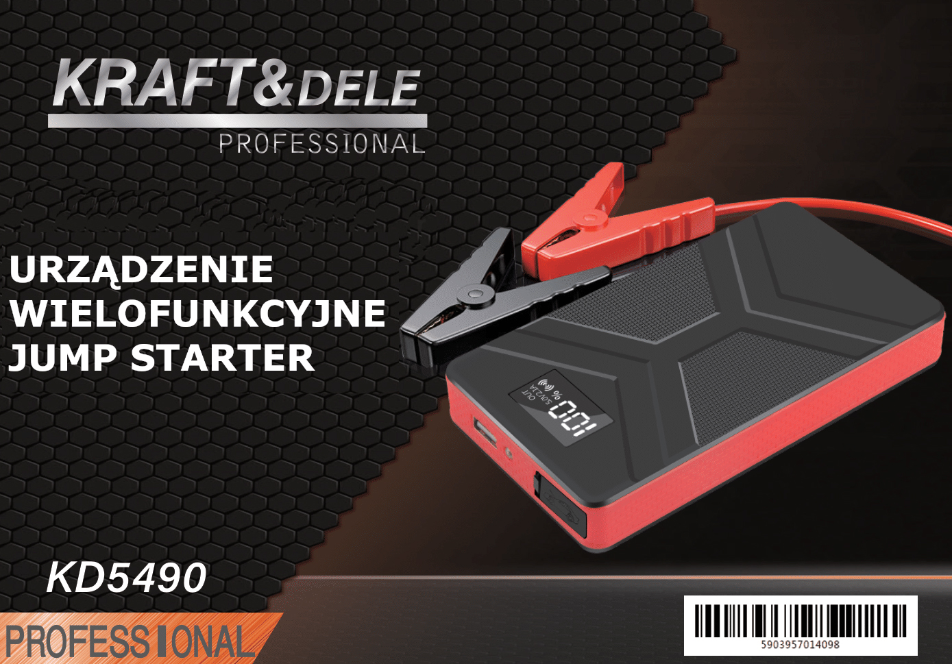 MULTIFUNKTSIONAALNE SEADE / JUMP STARTER 10000mAh/800A KD5490