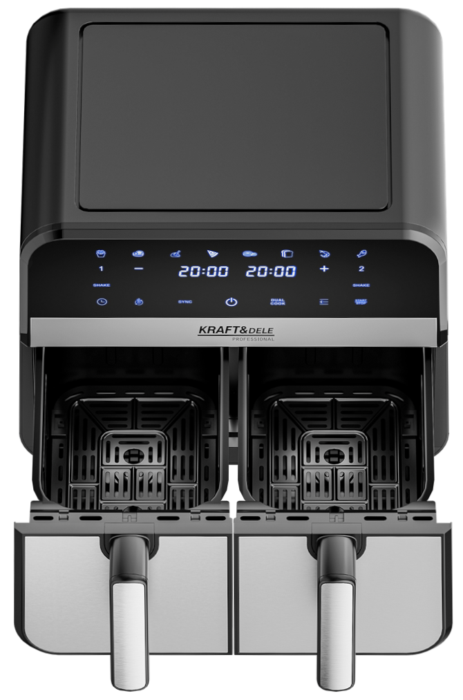 Rasvavaba fritteerimisseade AirFryer 9L 2500W KAKS KAMBRIT + LCD KD4180
