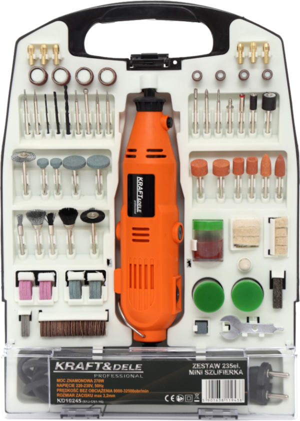 Mini-lihvija 270W KD10245 235 tarvikut