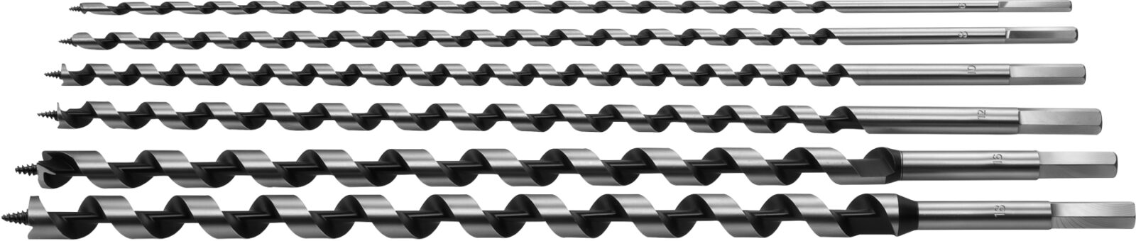 Puidupuurid 6-18mm KD10266 6 tk
