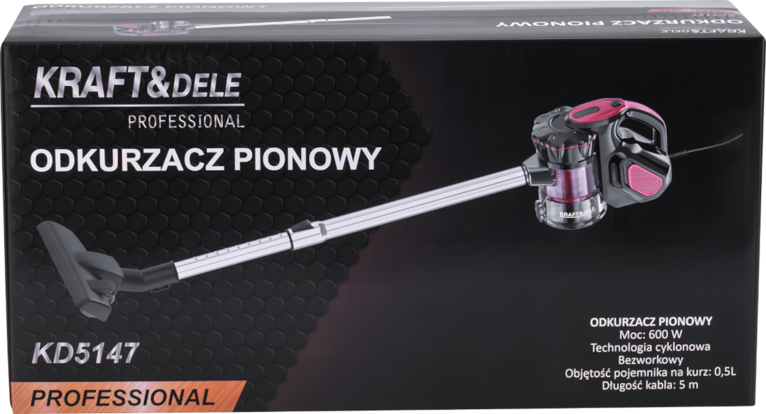 Püstine tolmuimeja 600W 0,5L KD5147