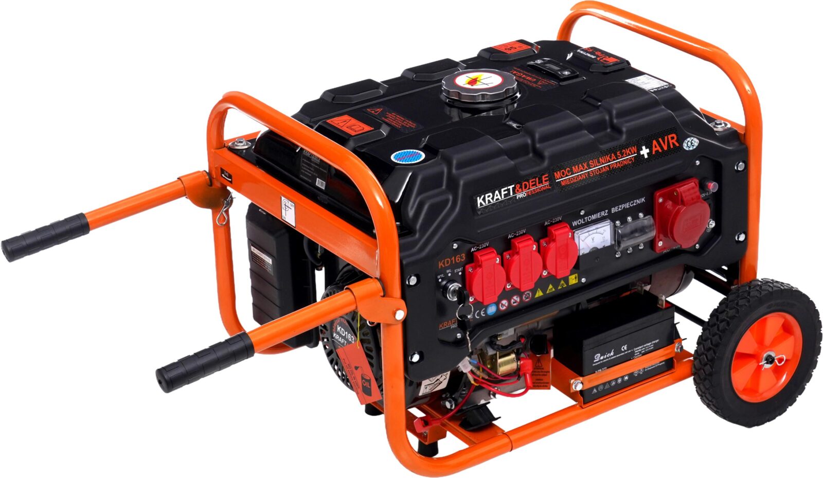 Generaator 3500W 12/230V/380V KD163