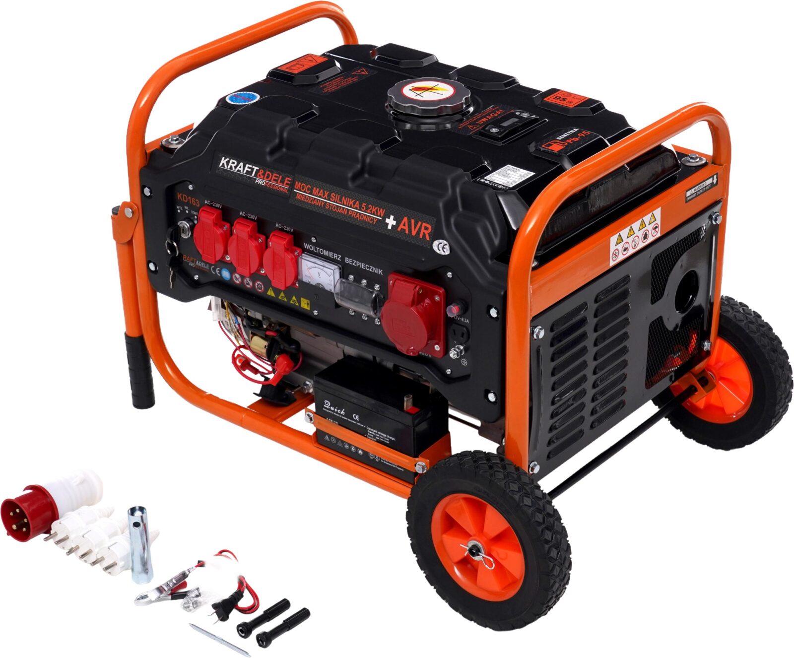Generaator 3500W 12/230V/380V KD163