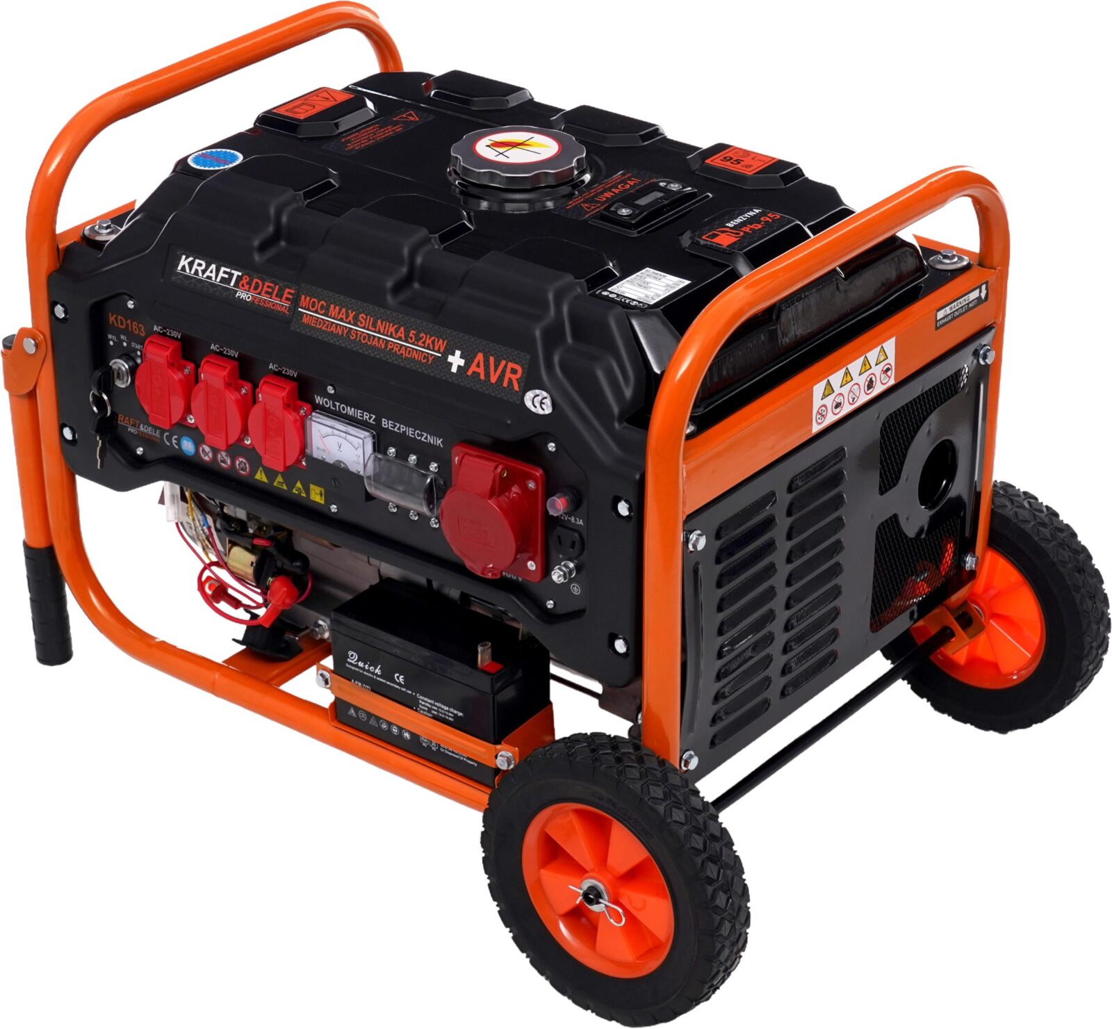 Generaator 3500W 12/230V/380V KD163