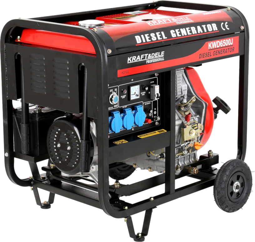 Generaator Diesel 6500 W 12/230 V KD122