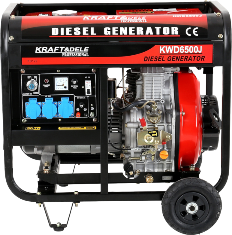 Generaator Diesel 6500 W 12/230 V KD122