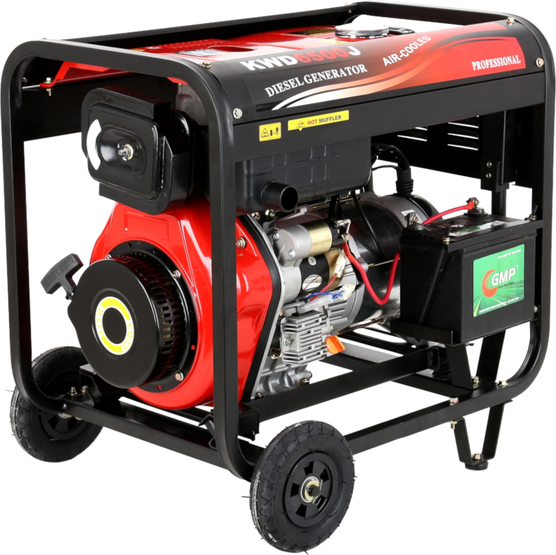 Generaator Diesel 6500 W 12/230 V KD122