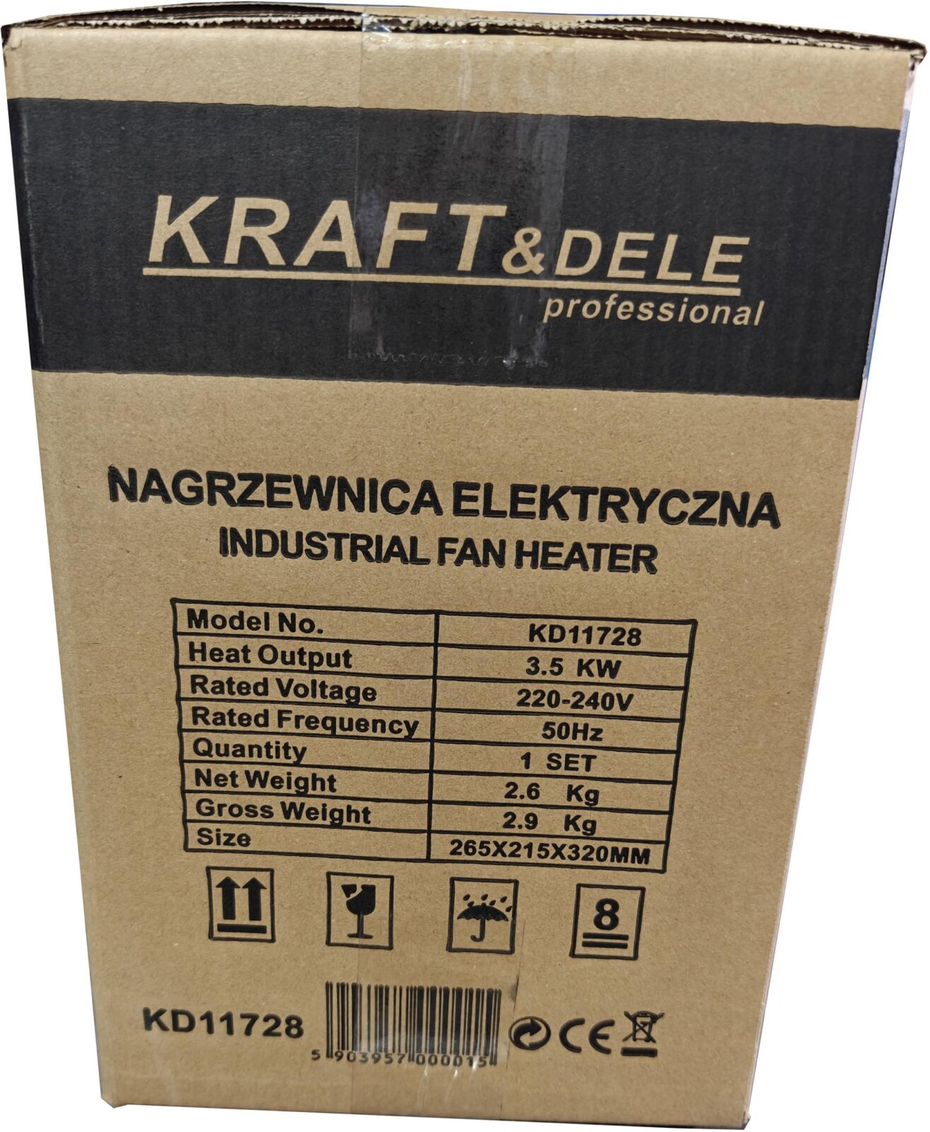 Elektriline kütteseade 3,5kW 230V KD11728