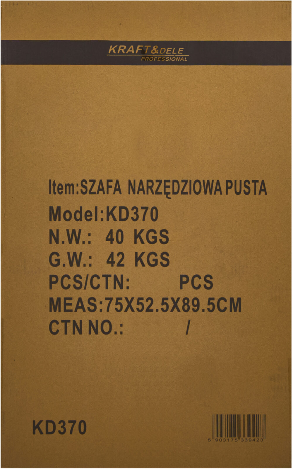 Tühi tööriistakapp KD370