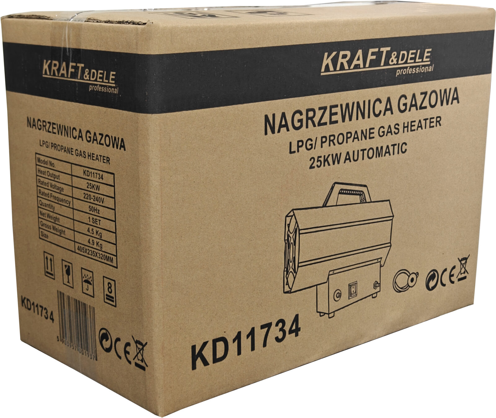 Gaaskütteseade 25kW + reduktor KD11734