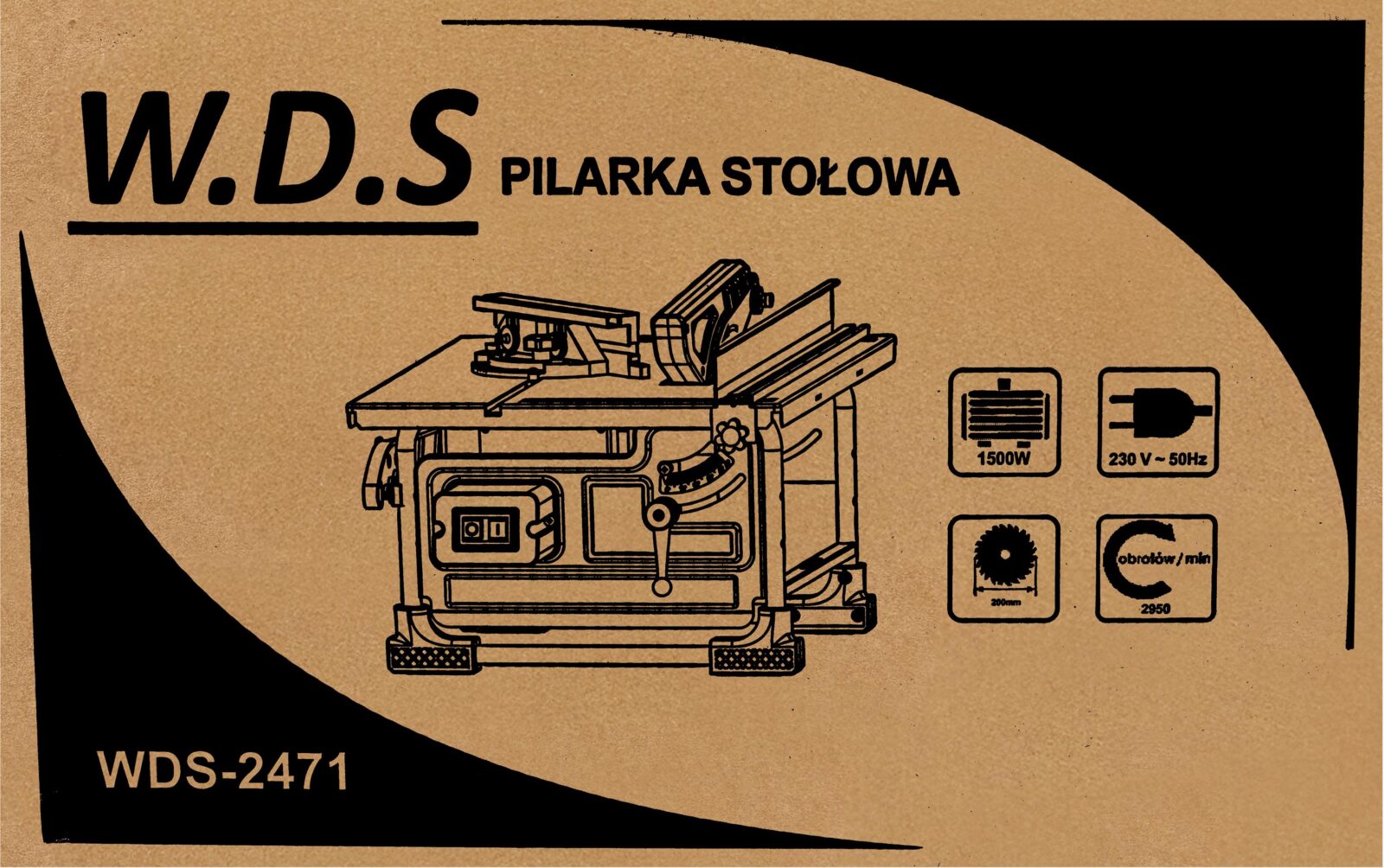 Lauasaag 1500W WDS2471