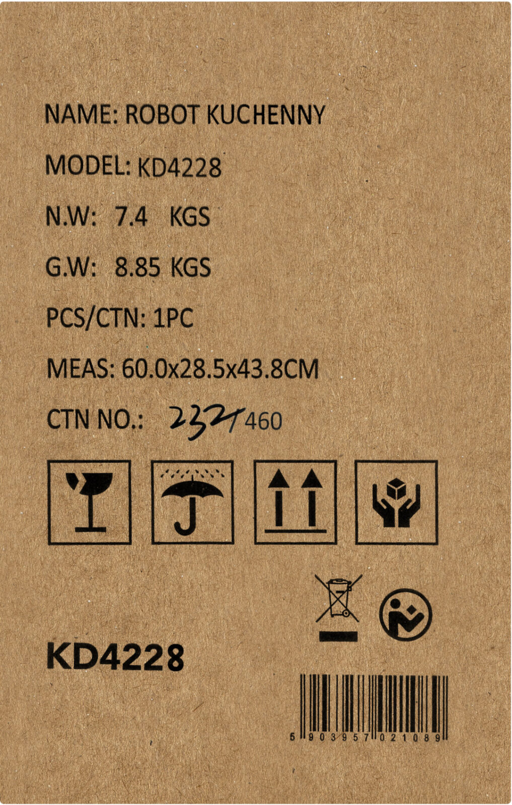 PLANETAARMIKSRI MULTIFUNKTSIONAALNE 3000W 5L KD4228