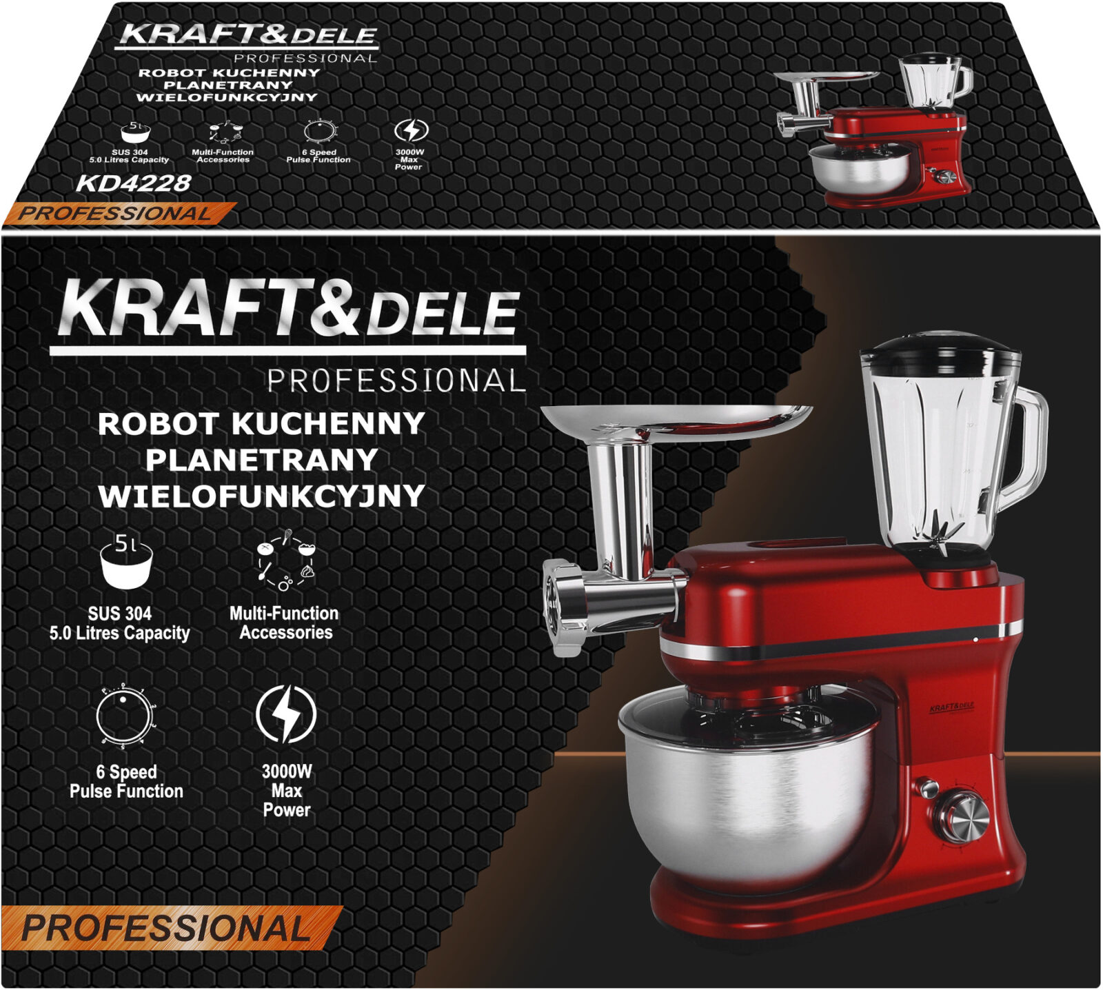 PLANETAARMIKSRI MULTIFUNKTSIONAALNE 3000W 5L KD4228