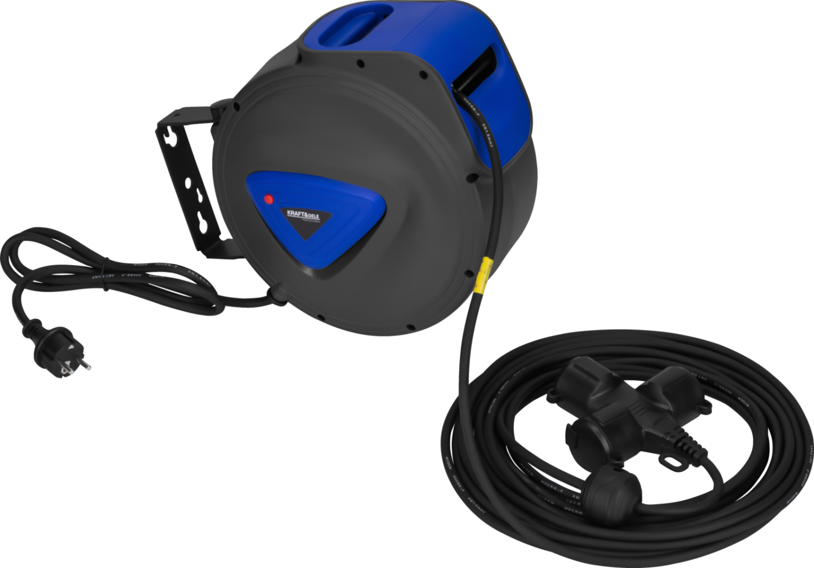 Automaatse kerimisega pikendusjuhe 3×1,5 mm 10 m KD4045