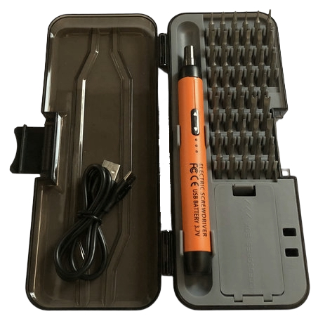 Akutoitega täppiskruvikeeraja komplekt 1000mAh 38 otsikut KD12701