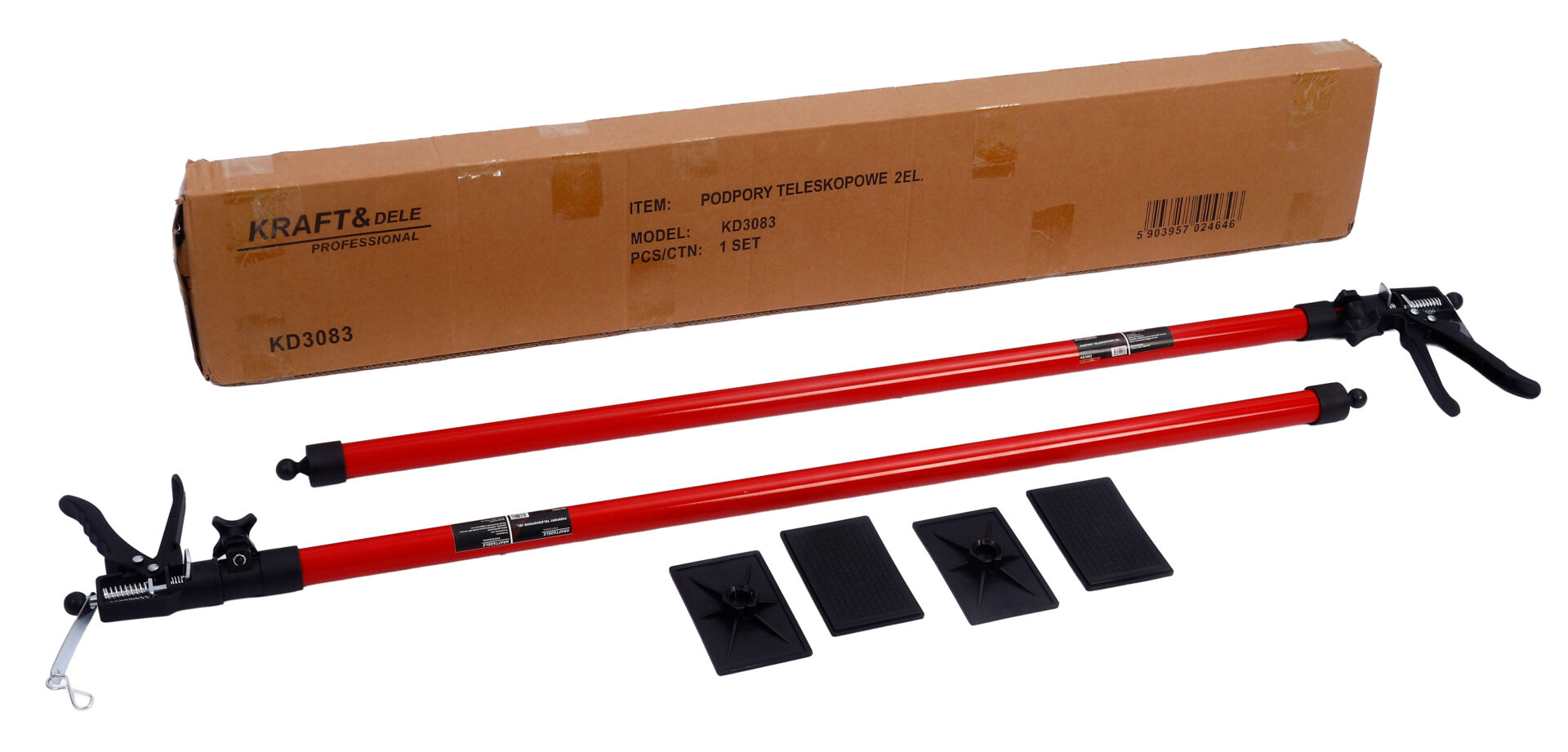 Teleskooptoed 115–290 cm, 2 tk KD3083
