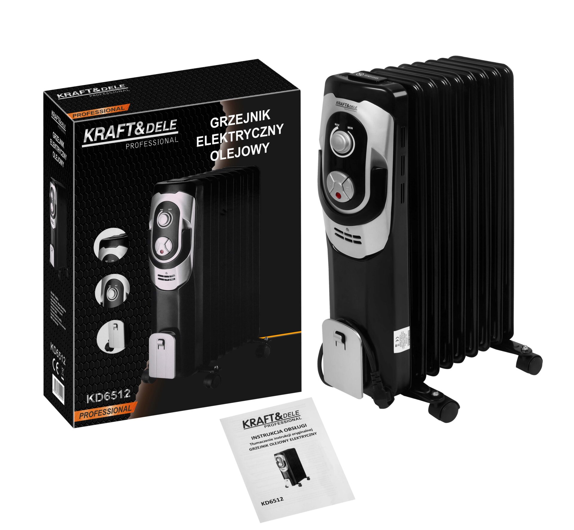 Elektriline õliradiaator, 3 küttevõimsuse astet, 2000W KD6512