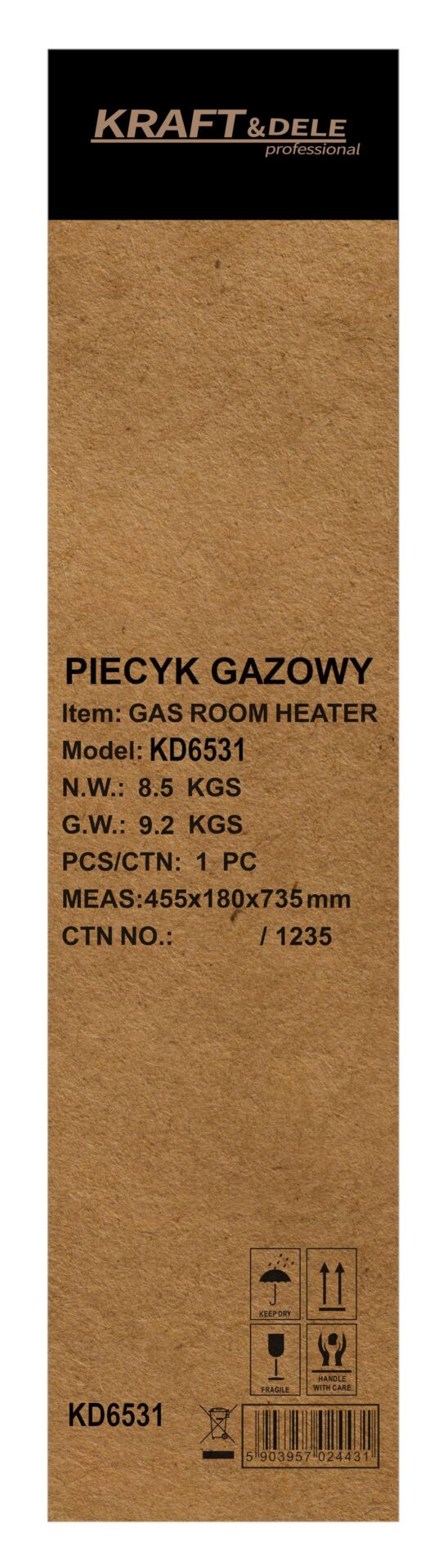 Gaas- ja elektrisoojendi 1500/2750/4200W + 1200W 2-in-1 KD6531