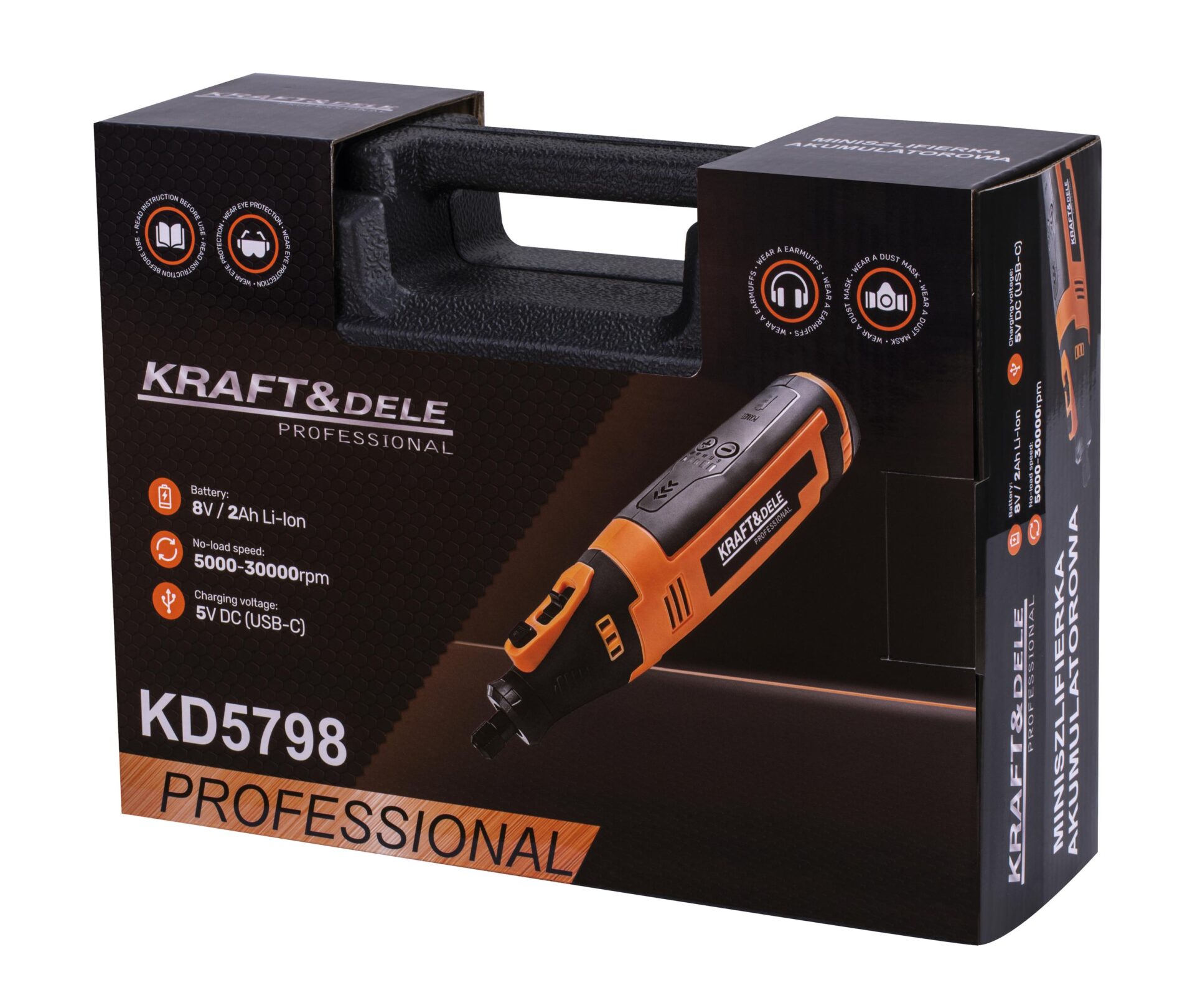 Akuminilihvija 8V 2Ah komplekt KD5798