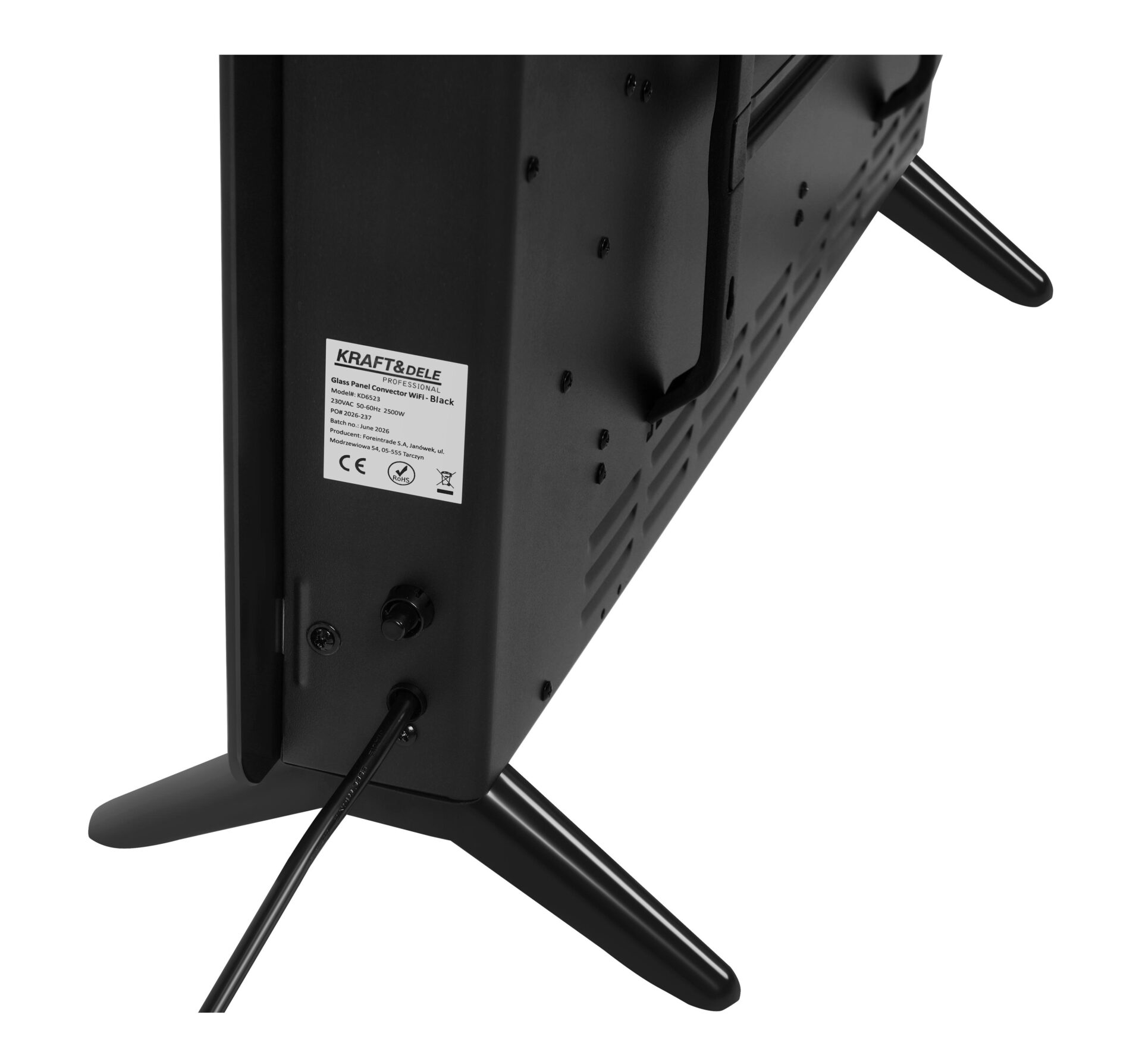 Konvektorküttekeha 2500W elektritoitega ja Wi-Fi-ga KD6523