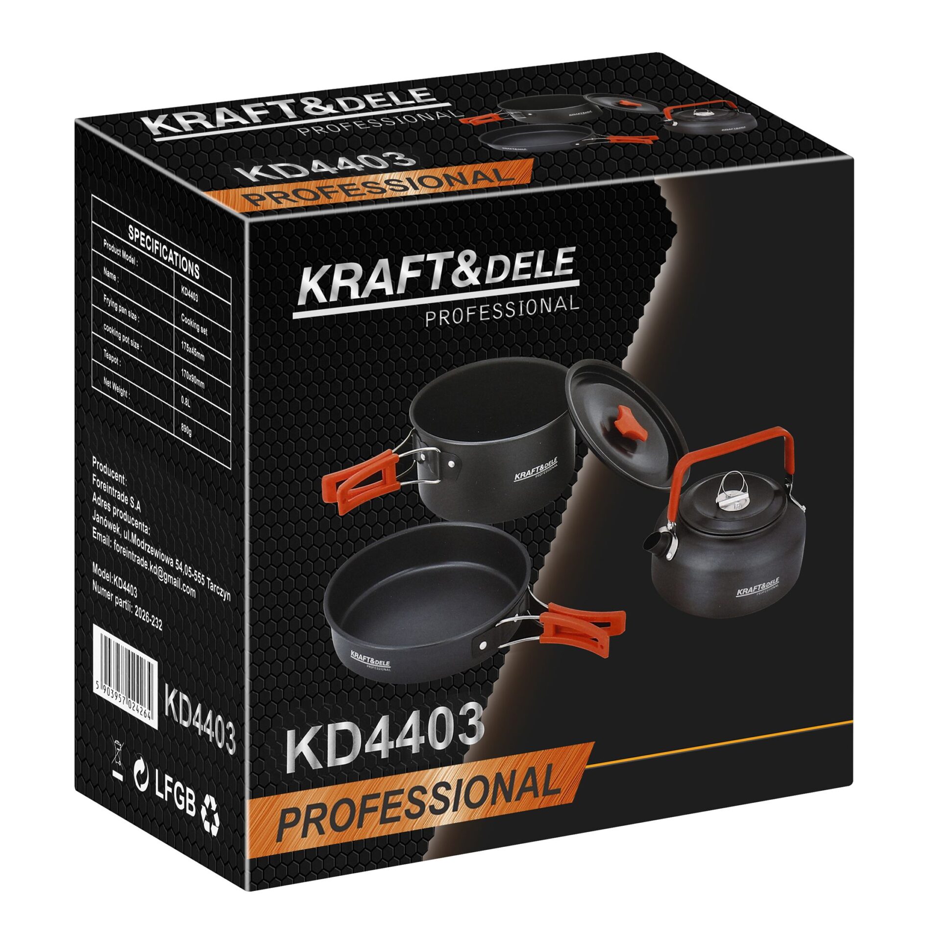 Matkanõude komplekt 14-osaline KD4403